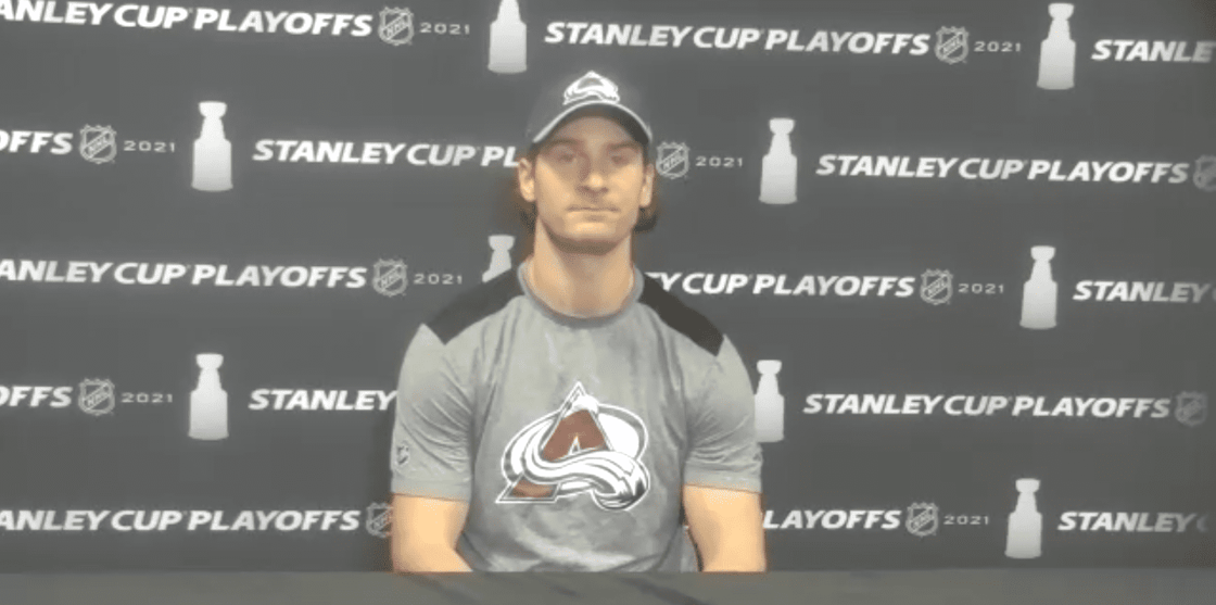Avs pre-game skate Game 1 STL