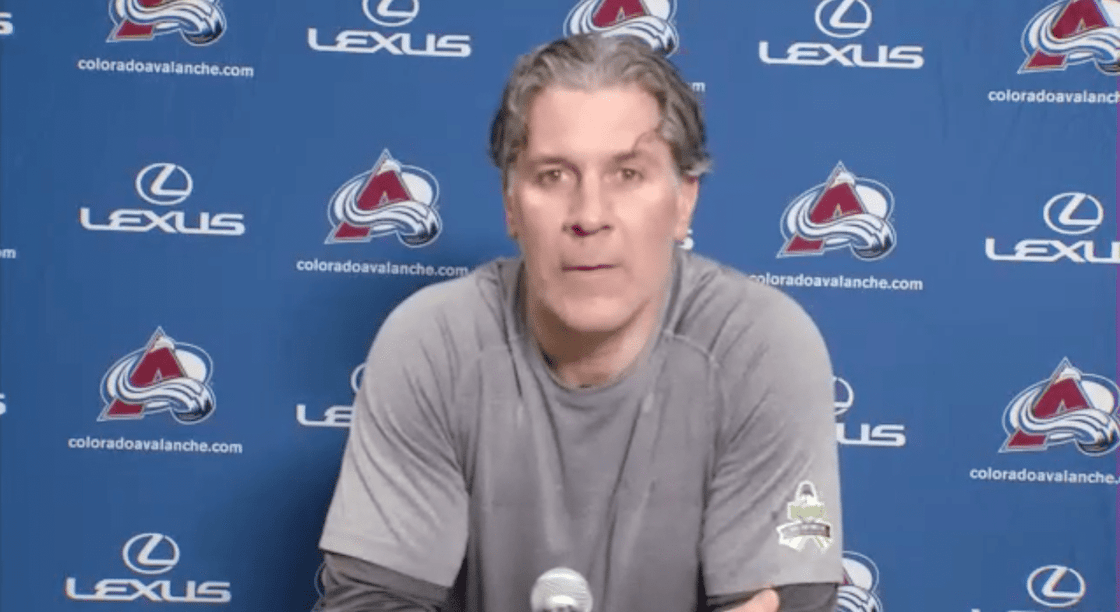 Avs coach Jared Bednar post-practice 4/23/21