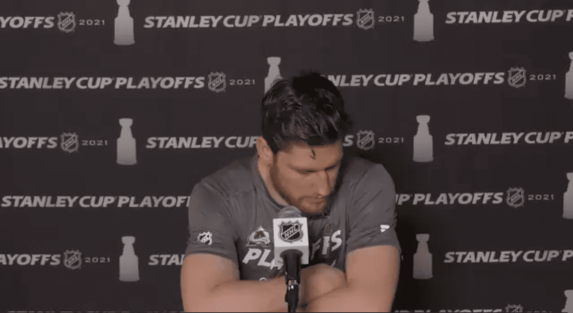 Nathan MacKinnon after VGK series loss