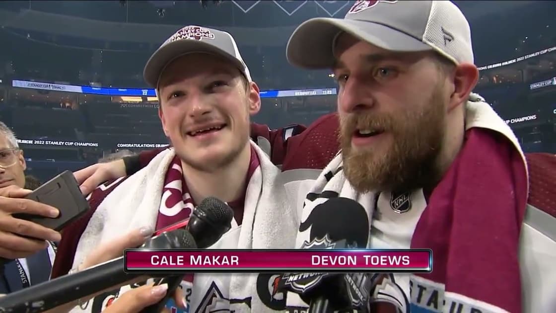 Makar Toews nhl avalanche